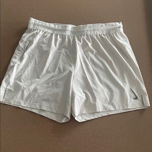 Men’s Nike Light Gray Athletic Shorts with Logo